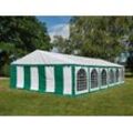 Dancover Partyzelt Festzelt Exclusive 6x12m PVC, Grün/Weiß