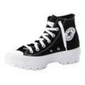 Sneaker CONVERSE "CHUCK TAYLOR ALL STAR LUGGED CANVAS" Gr. 36, schwarz-weiß (schwarz, weiß) Schuhe