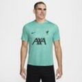 FC Liverpool Academy Pro Nike Dri-FIT Pre-Match Kurzarm-Fußballoberteil (Herren) - Grün