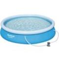 Pool BESTWAY Fast Set 366 cm x 76 cm mit Pumpe Planschbecken