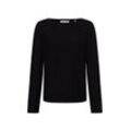 Marc O'Polo Strickpullover Damen Baumwolle, schwarz