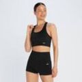 MP Damen Shape Nahtloser Sport-BH mit gekreuzten Trägern — Schwarz - XXS