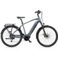 E-Bike RUHRWERK "MT800 Herren" E-Bikes Gr. 52 cm, 28 Zoll (71,12 cm), grau (basaltgrau) Pedelec, Elektrofahrrad für Herren, Trekkingrad