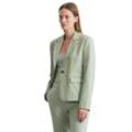 Longblazer MARC O'POLO "aus Organic-Cotton-Viskose-Stretch" Gr. 40, grün Damen Blazer