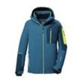 Skijacke KILLTEC "KSW 391 BYS SKI JCKT" Gr. 128, blau (ocean) Kinder Jacken