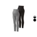 esmara® Damen Umstandsleggings, 2 Stück, mit Bio-Baumwolle