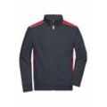 Sweat-Jacke Herren JN870 Gr. m carbon/red - James&nicholson