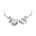 Underwater Enamel Necklace Silver