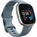 FITBIT Versa 4 Smartwatch Aluminium Elastomer, S/L, Waterfall Blue/Platinum