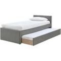 Ausziehbett 90 x 195 grau MACCO