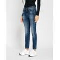 Skinny-fit-Jeans GANG "94LAYLA", Damen, Gr. 26, N-Gr, blau (30used night), Denim/Jeans, Obermaterial: 90% Baumwolle, 8% Polyester, 2% Elasthan, casual, skinny fit, Jeans