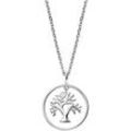 Kette mit Anhänger ENGELSRUFER "Lebensbaum, ERN-LILTREE", silber (silberfarben), Halsketten, Damen, Silber 925 (Sterlingsilber), L: 50cm B: 1,33mm, Made in Germany, B:1,33mm