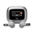 JBL Live Beam 3 - Kabelloser In-Ear Noise Cancelling Kopfhörer mit Smart Charging Case - Silber