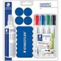 Staedtler Whiteboard-Set Lumocolor 613 S, inkl. 4 Whiteboard-Markern, Wischer, Reinigungsspray und Magneten