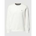 Regular Fit Sweatshirt mit Label-Stitching Modell 'SHIELD'