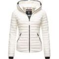 Steppjacke NAVAHOO "Kimuk" Gr. XL, weiß (offwhite) Damen Jacken leichte Übergangsjacke mit Kapuze