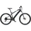 E-Bike TELEFUNKEN "Aufsteiger M924" E-Bikes Gr. 48 cm, 27,5 Zoll (69,85 cm), grau (anthrazit, blau) Mountainbike MTB Elektrofahrrad, Damen Herren, 27,5 29 Zoll, Pedelec