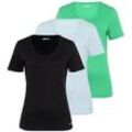 Rundhals-Shirt im 3er-Set St. Emile blau, 42