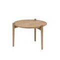 Design House Stockholm - Aria Beistelltisch low, Ø 50 x 37 cm, Eiche