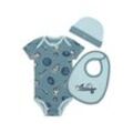 Nike Everyone From Day One dreiteiliges Bodysuit-Set (Babys, 0–9 M) - Blau