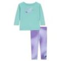 Nike Dri-FIT Set aus Longsleeve, T-Shirt und Leggings (Babys, 12–24 M) - Lila