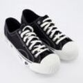 Schwarze Sneaker mit Logo