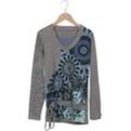 Desigual Damen Langarmshirt, grau, Gr. 36