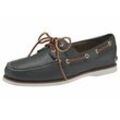 Bootsschuh TIMBERLAND "Men´s 2 Exe Boat Shoe", Gr. 40, blau (nautical, blau, wilderness), Leder, sportlich, Schuhe