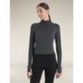 Icebreaker 260 ZoneKnit™ Merino Half-Zip-Langarmshirt - Frau - Jet Heather/black - Größe M