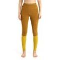 Icebreaker Merino 200 ZoneKnit™ Thermo-Leggings - Frau - Clove/silent Gold - Größe M