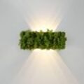 LED-Wandleuchte Green Carlo, Up/Down, echtes Moos