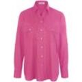 Bluse Hemdkragen Peter Hahn pink