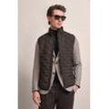 Steppweste BUGATTI, Herren, Gr. L, braun, 100% Polyester, unifarben, casual, normal, ohne Ausschnitt, Westen, im sportiven Look