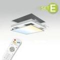 CCT LED Panel 30x30cm Einbauset 18W 3000K-6000K inkl. Fernbedienung und Einbaura...