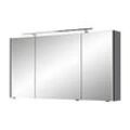 Pelipal Serie 7045 Spiegelschrank SEEA02413G138AU LED-Plus-Aufsatzleuchte, dreitürig, chrom, 130 cm