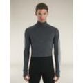 Icebreaker Merino 200 ZoneKnit™ Half-Zip-Thermo-Langarmshirt - Mann - Jet Heather/black - Größe S