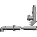 Wolf Bausatz 2651907 DN 60/100, bis 24 kW, raumluftunabhängig, für Abgasleitung-Fassade