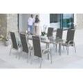 Garten-Essgruppe MERXX "Amalfi Deluxe" Sitzmöbel-Sets grau