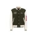 Bomberjacke ALPHA INDUSTRIES "Alpha Industries Men - Bomber Jackets Varsity Air Force Jacket" Gr. L, grün (dark olive) Herren Jacken