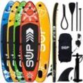 24MOVE® Standup Paddle Board SUP, inkl. Zubehör, Paddel und Hochdruckpumpe, ROT, 305x76x15cm