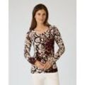 Pullover mit Rosen- und Animal-Druckmix