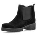 Chelseaboots GABOR Gr. 38, schwarz (schwarz uni) Damen Schuhe Blockabsatz, Stiefelette mit Best Fitting Ausstattung