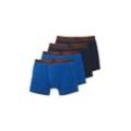 TOM TAILOR Herren Hip Pants im 4er Pack, blau, Uni, Gr. 4