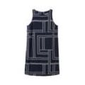 TOM TAILOR Damen Kleid mit Allover-Print, blau, Allover Print, Gr. 36