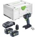 Festool - txs 18-Basic Akku Bohrschrauber 18 v 40 Nm Brushless + 2x Akku 5,0 Ah + Schnellladegerät + Systainer