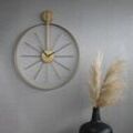 Wanduhr ART FOR THE HOME "Luxus Rund" Wanduhren Gr. B/H/T: 55 cm x 65 cm x 4 cm, goldfarben (gold) aus Metall