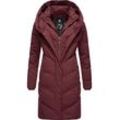 Steppmantel RAGWEAR "Natalka" Gr. L (40), rot (dunkelrot) Damen Mäntel stylischer, gesteppter Winterparka mit gefütterter Kapuze Bestseller