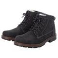 Winterstiefelette RIEKER Gr. 40, grau (schwarz-dunkelgrau) Herren Schuhe Winterboots, Stiefelette, Schnürboots mit wärmender Innensohle