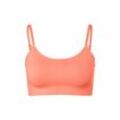 Seamless-Bustier mit Spitze - Orange - Gr.: XS