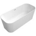 Villeroy & Boch Finion freistehende Badewanne 177FIN7A1BCV401 170x70cm, Schürze Colour on Demand, weiß, chrom